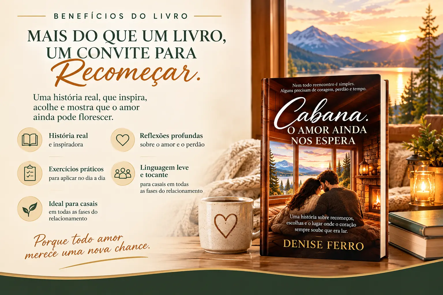 Benefícios do livro: história real, reflexões profundas, exercícios práticos e linguagem leve